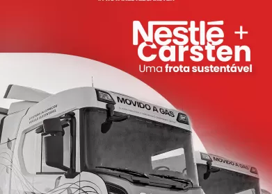 Em parceria com a Carsten Serviços, Nestlé compõe sua frota de caminhões a gás para o transporte de cargas